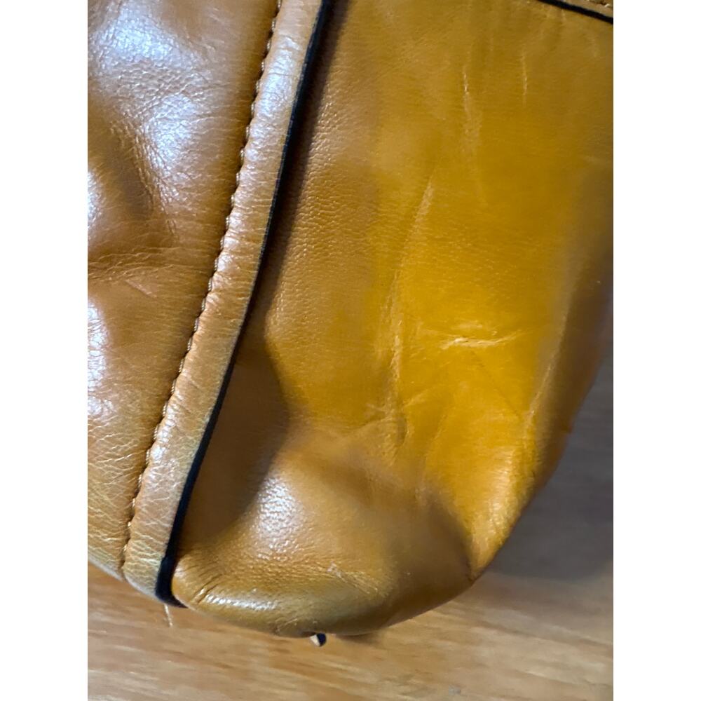 LODIS TAN NATURAL LEATHER Purse Catalina Backpack Medium Size Leather - Picture 6 of 10